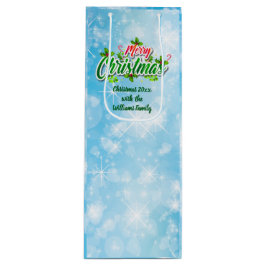 Lägg till Namn matchande God jul Blue Vin Gift B