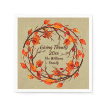 Lägg till Namn matchande Thanksgiving Höstpunktske