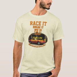 Lägg till Namn med bilfototext, Tävling Break-korr T Shirt