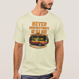 Lägg till Namn med bilfototext, underskatta aldrig T Shirt