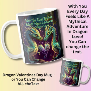 Lägg till Namn, med dig, varje dag känns som mytis Kaffemugg