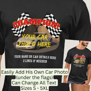 Lägg till Namn med fotopatext, Champion Winner Fla T Shirt