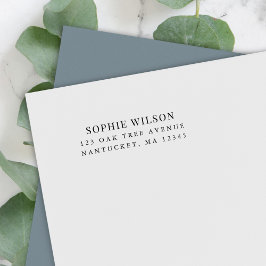 Lägg till Namn Modern Classic-Returadress Självfärgande Stämpel