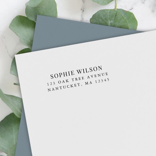 Lägg till Namn Modern Classic-Returadress Självfärgande Stämpel (Skapare uppladdad)