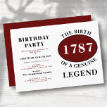 Lägg till Namn och årstidsutropen Red Birthday Inbjudningar<br><div class="desc">Fira att en legend föds med den här snyggten röd och svart färg födelsedagsinbjudan. Lägg till namn och år för att göra det till sitt eget,  och låt födelsedagsfesten börja. Den här inbjudan är perfektens sätt att ange tonen för ett minnesvärt födelsedagsfirande.</div>