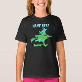 Lägg till Namn och textmatchning med broomstick Ha T Shirt