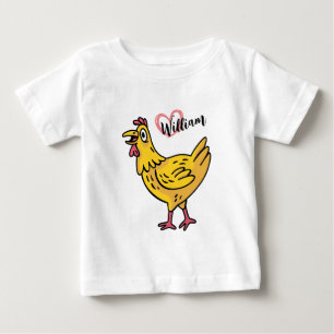 Lägg till namn på kycklingar som födelsedag, höns t shirt