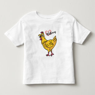 Lägg till namn på kycklingarnas födelsedagspresent t shirt
