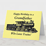 Lägg till Namn Personalize Railway Grandfather Bir Kort<br><div class="desc">Byt något av texterna - farfar namn som du användor - Granpa, Poppy, Opa, etc. . . Byt något av textens Linjer - gör det till födelsedag, jul eller firande, lägg till ett Namn eller många namn - - - OCH glöm inte extra linjer på baksidan (eller lämna någon rad...</div>