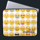Lägg till Namn Personlig Emoji Laptop Fodral<br><div class="desc">För grabben som är fullt av känslor är fodral perfekt! )</div>