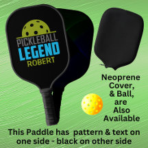 Lägg till Namn, Pickleball Legend Gult Grönt Blue