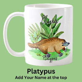 Lägg till Namn Platypus Australian Animal Kaffemugg