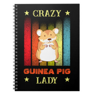 Lägg till Namn Redigera text Crazy Guinea Gris Dam Anteckningsbok