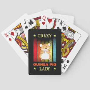 Lägg till Namn Redigera text Crazy Guinea Gris Dam Casinokort