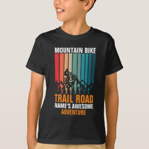 Lägg till Namn Redigera textberg Bike Trail Även T Shirt