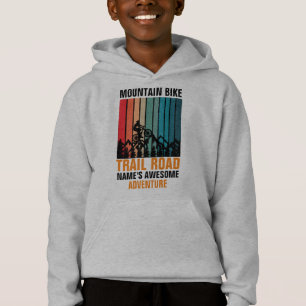 Lägg till Namn Redigera textberg Bike Trail Äventy T Shirt