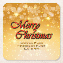 Lägg till Namn Redigera textmatchande jul Underlägg Papper Kvadrat