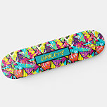 Lägg till Namn, Rosa Blue Orange Graffiti Mini Skateboard Bräda 18,5 Cm<br><div class="desc">Lägg till Namn eller någon annan text,  Rosa Blue Orange Graffiti - - Se min butik för mycket mer underbara design.</div>