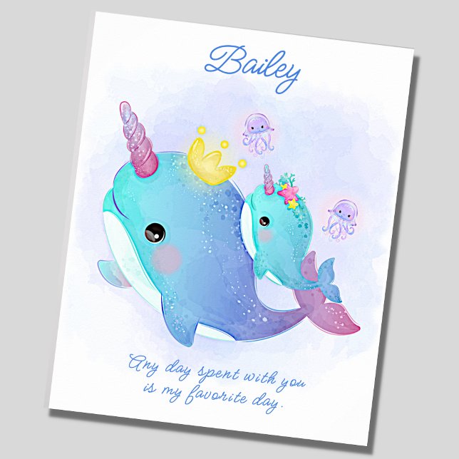 Lägg till Namn, smal val och Baby Nursery Poster (Skapare uppladdad)