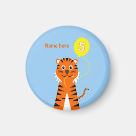 Lägg till namn, söt 5-årsdag magnet