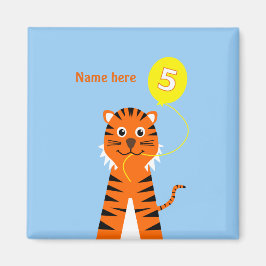 Lägg till namn, söt 5-årsdag magnet