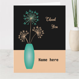 Lägg till namn tack för blommorna i vas