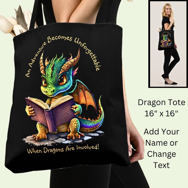 Lägg till Namn-text, Äventyr oförglömlig, Dragon Tygkasse (Skapare uppladdad)