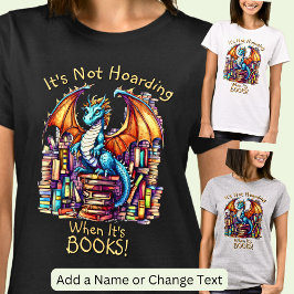 Lägg till Namn-text, dra utan skydd när det är Bok T Shirt