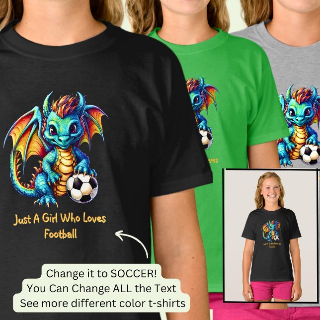 Lägg till Namn-text - Dragon - En flicka som Kärle T Shirt (Skapare uppladdad)