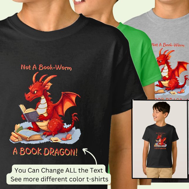 Lägg till Namn-text - inte en BookWorm A Bok-dram T Shirt (Skapare uppladdad)