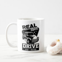 Lägg till Namn Text Real Grandfather Pop Drive Hot Kaffemugg