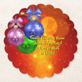 Lägg till Namn-textmatchande jul Underlägg Papper