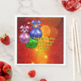 Lägg till Namn-textmatchande julmiddag Pappersservett