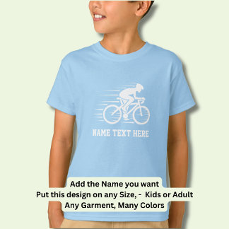 Lägg till Namn / Textrutans hastighet Rider Racer T Shirt