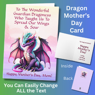 Lägg till Namn, till underbara Guardian Dragoness Kort