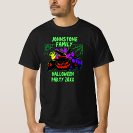Lägg till Namnens redigeringstext Halloween fest å T Shirt