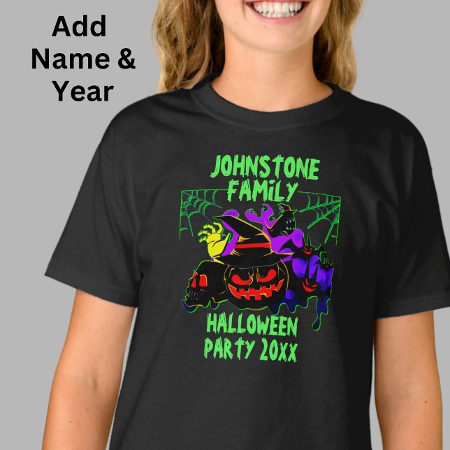 Lägg till Namnens redigeringstext Halloween fest å T Shirt (Skapare uppladdad)