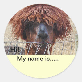 Lägg till namnlist runt klistermärke