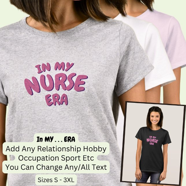 Lägg till Ord I MIN Anpassningsbar TEENAGE ERA T Shirt (Skapare uppladdad)