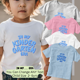 Lägg till ord I MIN FÖRSTEKLASÅLDER Anpassad blå T Shirt