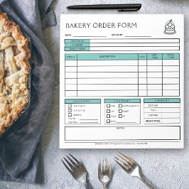 Lägg till orderformulär för Business Mint-Grönt fö Anteckningsblock