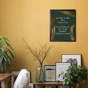 Lägg till Ovalerna Guld i textskriptet Evergreen Poster