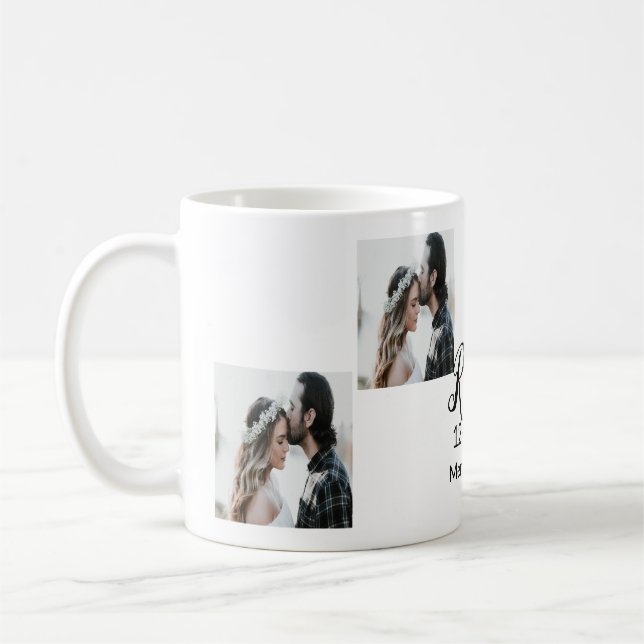Lägg till par fotomeritering, gift tilläggsdatum å kaffemugg (Vänster)