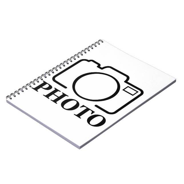 Lägg till Personlig Foto Bröllop Modern Cute Elega Anteckningsbok (Vänstra Sidan)