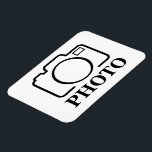 Lägg till Personlig Foto Bröllop Modern Cute Elega Magnet<br><div class="desc">Du kan anpassa den med foto,  logotyp eller text. Du kan ställe dem som du vill på anpassningssidan. Modern,  unik,  enkel eller personlig,  det är ditt val.</div>