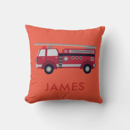 Lägg till Personligen Red Fire lastbil Kudde