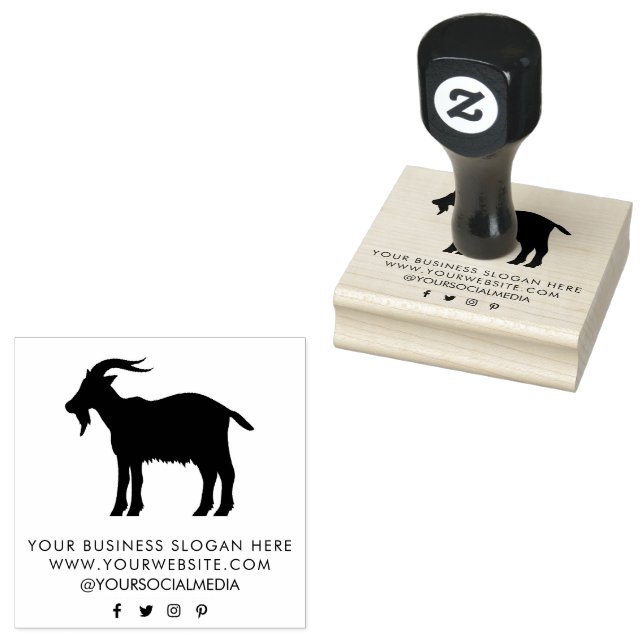 LÄGG TILL PERSONLIGEN TEXT GOAT STÄMPEL (Stämplad)