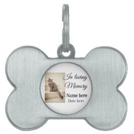 Lägg till pet namn i minnesminnet ID-bricka husdjur