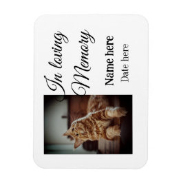 Lägg till pet namn i minnesminnet magnet