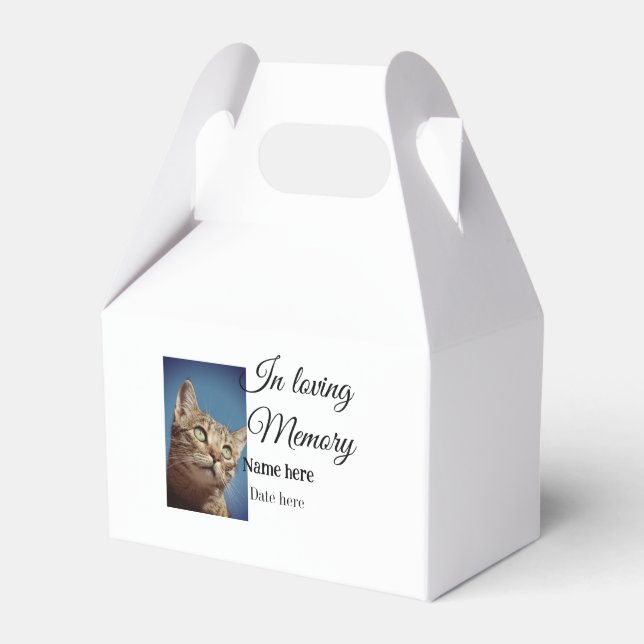 Lägg till pet namn i minnesminnet presentaskar (Framsidan Sidan)